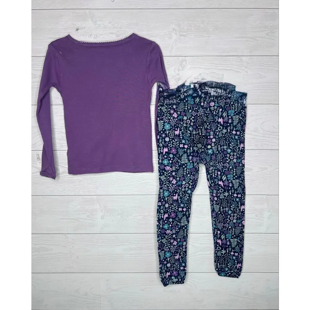 Just One You Llama long sleeve pajama set toddler girls Size 4T